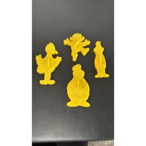 Sesame Street Cookie Cutters Big Bird Ernie Bert Cookie Monster 1977 Vintage